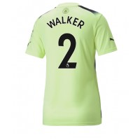 Manchester City Kyle Walker #2 Tredjetrøje Dame 2022-23 Kortærmet